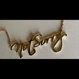 Rachel Hollis Not Sorry Necklace